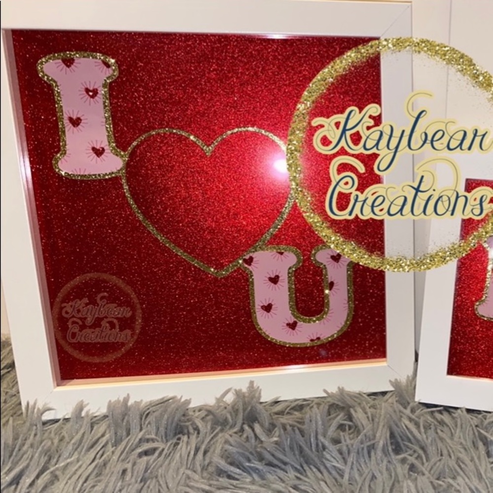 I love u shadow box/ Valentine’s gift